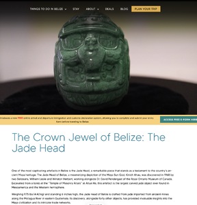 The Crown Jewel of Belize: The Jade Head